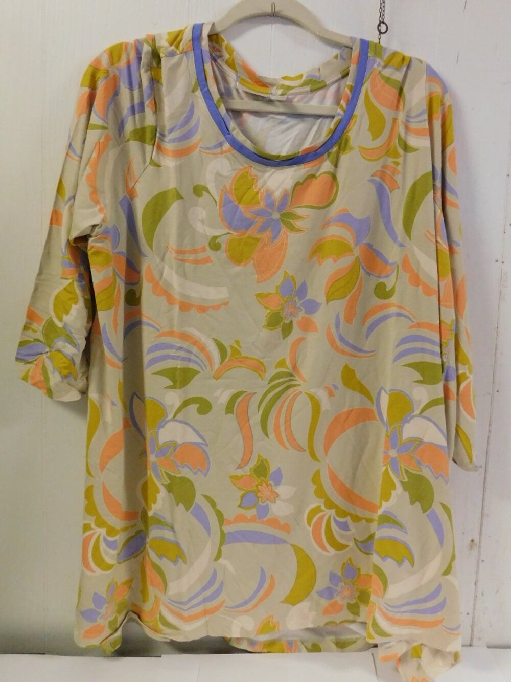 Logo Lori Goldstein Pumice Stone Top with Pockets sz 2X NEW
